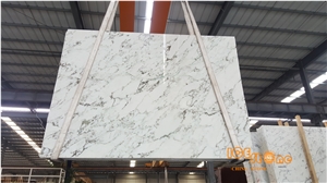 China Arabescato Aurora White Polished Marble Tiles & Slabs/Chinese Green Wall Covering/Floor/Suitable for Project