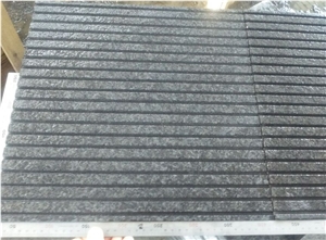G684 Fuding Black Basalt, China Black Basalt Grooved Tiles