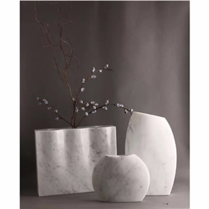 Hot Sale Vase/White Marble Vases / Stone Art / Carrara White Pots