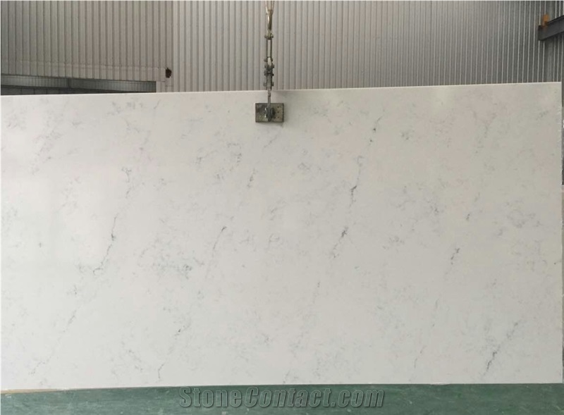 Manmade Stone,White Artificial Marble Slabs,Calacata Artificial Marble Slabs,Carrara White Quartz, Artificial Stone