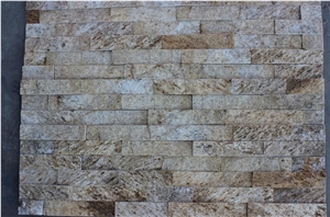 Wall Cladding,Ledge Stone,Stone Wall Panel,Quartzite Culture Stone,Beige Stone Wall Panel