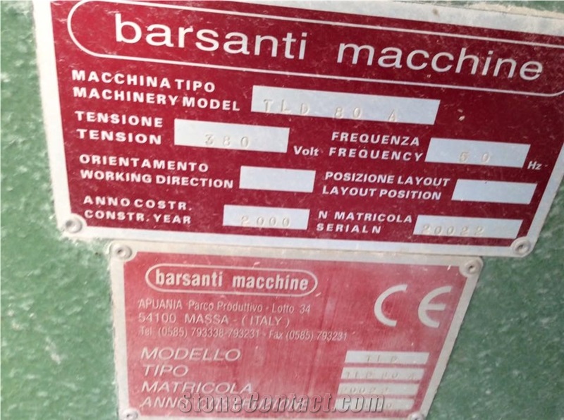 Barsanti TLD 80 A Marble Gang Saw Machine