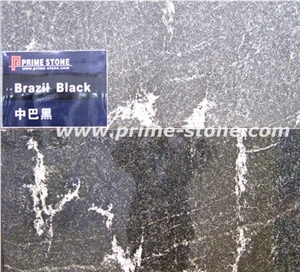 Brazil Black Granite Tiles, Black Granite, Chinese Black Granite Slabs & Tiles, Via Lattea Black Granite Slabs & Tiles
