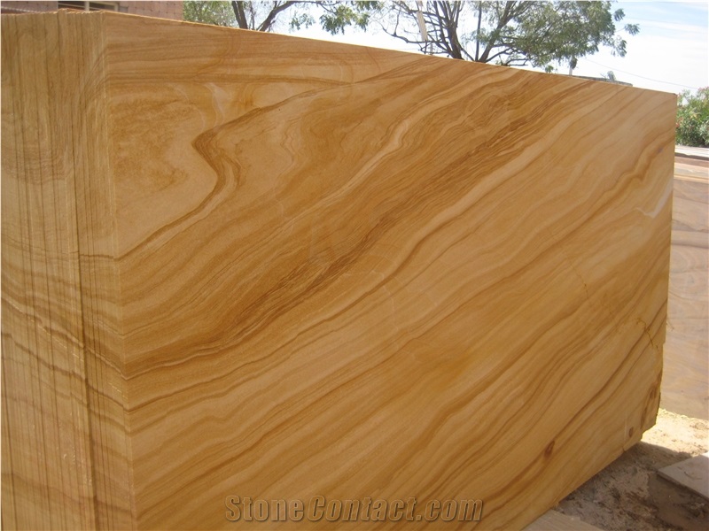 Teakwood Sandstone Slabs & Tiles, India Beige Sandstone
