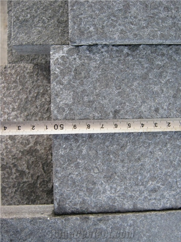Black Basalt G684 Flamed Tiles, China Black Basalt