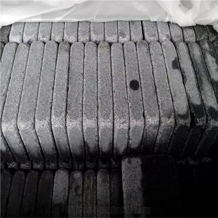 G654 Padang Dark Impala Black Chinese Black Patio Used Brick Exterior Pattern Patio Pavers