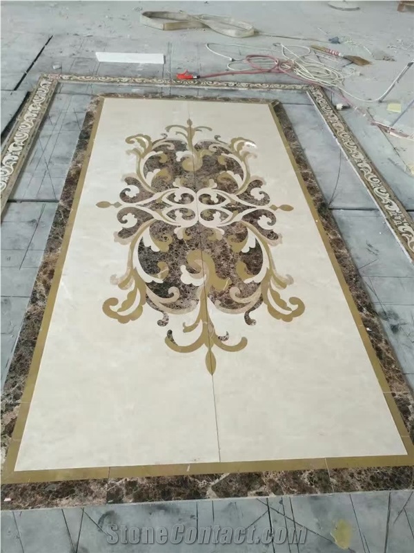 Marble Inlay Floor Pattern