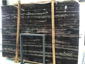 Cheapest and Popular China Silver Dragon Black Marble/New Polished Big Slabs/Tiles for Wall and Floor Covering/Skirting/Natural Building Stone with White Lines/Quarry Owner Manufacturers