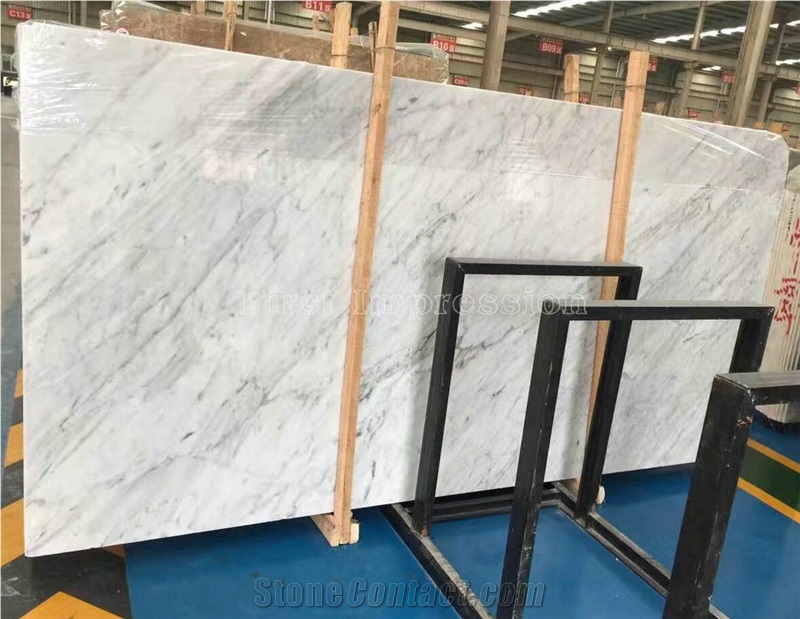 Hot Sale Italy Bianco Carrara Marble Tile & Slab/Bianco Di Carrara/Blanc De Carrare/Branco Carrara/Carrara Bianca/Bianco Carrara White Marble Big Slabs/High Quality Marble Wall & Floor Covering Tiles