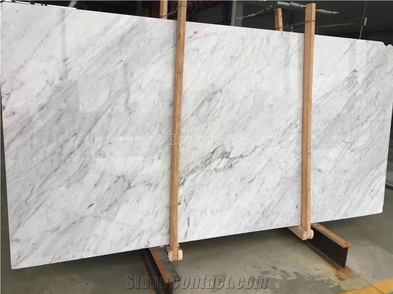 Italy Popular Bianco Carrara Marble Tile & Slab/Blanc De Carrare/Hot Sale Branco Carrara/Bianco Carrara White Marble Big Slabs/Best Price & High Quality Marble Wall & Floor Covering Tiles