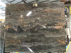 New Polished Andes Mountains Landscape Marble Big Slab for Tv Wall/Bookmatching Marble Panels/Hot Sale Luxury Marble Slabs and Tiles/Good Price Bookmatching Stone Tiles/Brown Marble