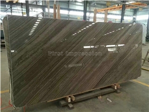 New Polished Wooden Brown Marble Tiles&Slabs/Kylin Wood Marble Big Slabs/Kylin Grain Wood Veins Marble Tiles for Wall & Floor Covering/China Best Price Brown Wood Marble/Hot Sale Antique Brown Wooden