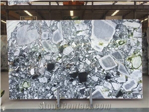Popular White Beauty Luxury Marble Tiles&Slabs/Ice Connect Marble/Ice Green/China Green Marble/Green Marble Slabs & Tiles/Ice Connect Marble for Floor & Wall Covering/Luxury Green Marble Big Slabs