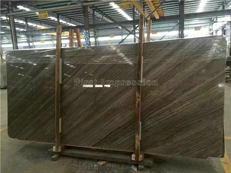 Wooden Brown Marble Tiles & Slabs/Kylin Wood Marble Big Slabs/Kylin Grain Wood Veins Marble Tiles for Wall & Floor Covering/China Brown Wood Marble/Hot Sale Antique Brown Wooden