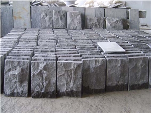 China Bluestone Wall Cladding Tiles Blue Stone Color Natural Split Surface Processing Wall Covering Pattern Hot Sale