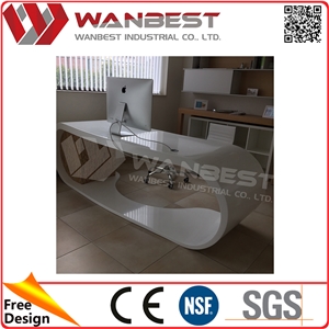 Commercial Desks Latest Fashion Long Top Design Stone Table for Worker