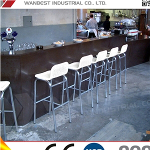 Modern Restaurant Brown Solid Surface Counter Coffee Bar Counters for Sale