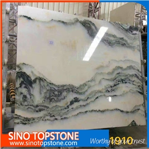 Natural Landscape Painting Marble for Villa, Mountains-And-Waters Paintings Marble Slabs for Decoration