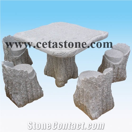 Grey Granite Table Sets&Garden Tables&Garden Table &Chairs