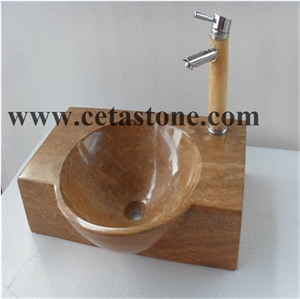 Kitchen Sinks&Wash Bowls&Square Basins&Marble Sink with Water Faucet