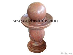 Red Granite Garden Fountains&Water Fountains&Water Fountain Ball
