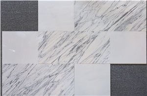 Pofung Marble Carrara Bianco+Acqua Bianco Tiles Italy Natural Marble