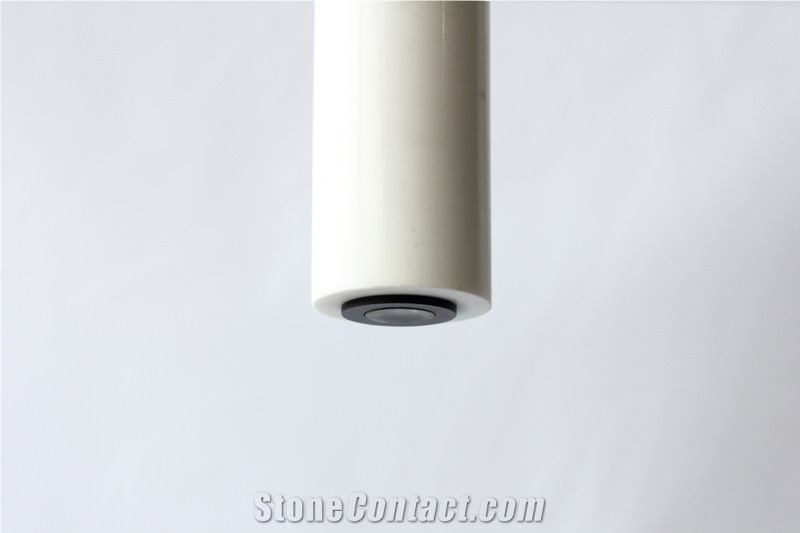 Pofung Marble Natural Marble Sivec White Long/Round Lampshade
