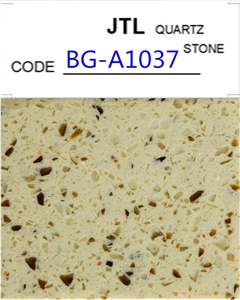 Brown Glass Quartz Stone Slabs for Various Of Desktops or Countertops ,Salable ,Environmental