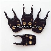 Iso20 Tool Holder Clips, Cnc Tool Holder Forks, Woodworking Tool, Tool Holder Clamps, Black Iso20 Tool Holders, Plastic Replace Fingers, Atc Cnc Machines Tool, Wood Machine Forks, Tool Changer Gripper