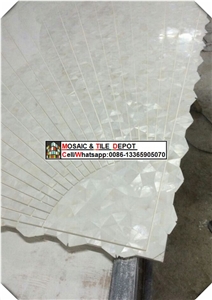 China White Mother Of Pearl Shell Mosaic,Abalone Shell,Shell Tile