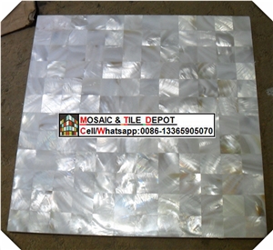 China White Mother Of Pearl Shell Mosaic,Abalone Shell,Shell Tile