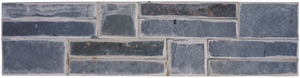 Black Slate Bevel Natural Culture Stone,Stone Veneer,Wall Cladding,Stack Stone,Gc-018,Slate Wall