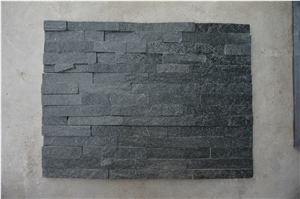 On Sale China Black Quartzite Culture Stone/Veneer/Wall Cladding Gc-101