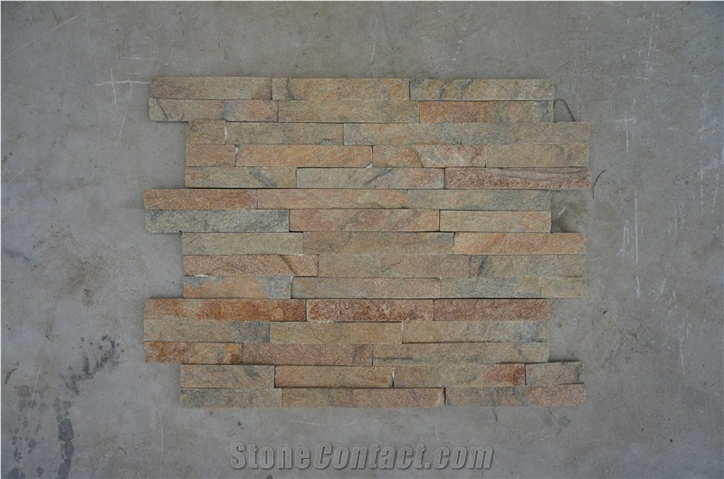 On Sale China Rusty Quartzite Cultured Stone, Wall Cladding, Stacked Stone Veneer, Corner Stone Clearance