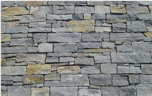 Random Flagstone Wall, Irregular Flagstone Cladding, Random Flagstone Wall Paver, Irregular Flagstone Courtyard Wall