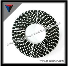 Rubberized Diamond Wires for Granite Quarry,Cutting Tools,Stone Cutting Cables,11.6mmgranite Cutting Ropes,Hot Sale Diamond Tools