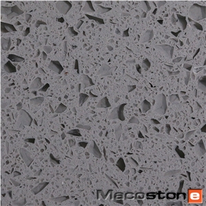 Grey Sparkling Quartz Stone, Grey Diamond Quartz Stone, Quartz Surface, Best Price