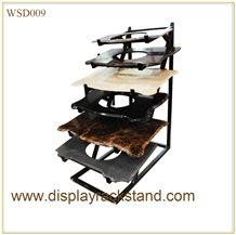 Sample Displays Loose Rack Rotating Display Stand Spinning Display Wing Stand Waterfall Tile Display Wire Stand Racks Slab Rack Wine Displays Wall Tiles Display Rug Displays Granite Slab Racks