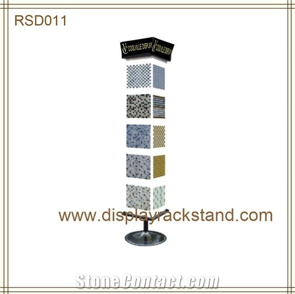 Stone Spinning Display Wire Stand Racks,Quartz Displays Ceramic Tile Display Limestone Rack Waterfall Granite Display Travertine Display Basalt Rack Onyx Sliding Rack Gemstone Drawer Display