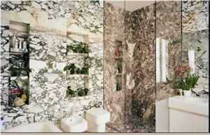 Breccia San Angelo - Breccia Stazzema Marble Bathroom