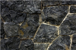 Natural Stone Thin Veneer Rock Cascade Black Random