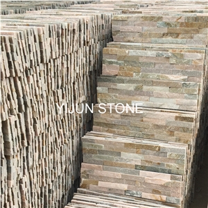 Hebei, China Natural Wall Stone Ledge， Stone P014 Real Stone Wall Cladding, Slate Wall Panel