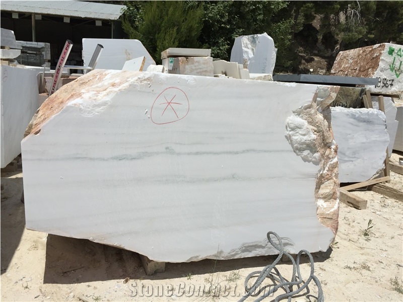 Dionyssos Slabs & Tiles, Greece White Marble
