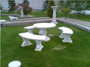 Vratza Limestone Garden Benches