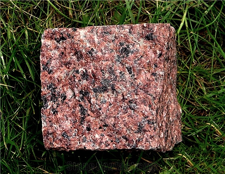Cube Stones & Pavers Leznykivske Red Granite