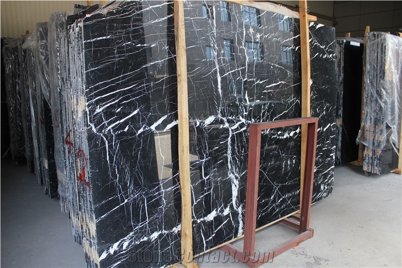 Beijing Nero Marble,China Marquina Marble,China Nero Marquina Marble