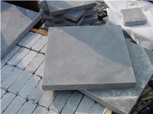 Blue Asia Limesone, China Blue Limestone Tiles, Bluestones, Honed, Filled, Flamed, Bush Hammered, Paving Stones, Exterior Pattern, Pavers, Pavements