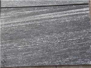 Shanshui Grey,Landscape Cloudy Grey Granite,Shandong Grey Fantasy Granite,Veins Grey,G302 Granite,Mountain Grey,China Grey Granite Tiles, Flamed, Bush Hammered, Chiseled, Kerb, Kerbstones, Curbs, Curb