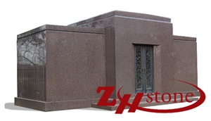 Good Quality Bevel Top Columns Polished Jet Black/ Absolute Black/ Shanxi Black Granite Mausoleums/ Mausoleum Design/ Columbarium/ Cemetery Mausoleum/ Mausoleum Crypts