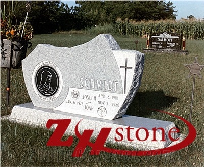 Good Quality Sandblasted Upright Crafting Sesame White/ Georgia Grey/ G603 Granite Cemetery Tombstones/ Engraved Tombstones/ Gravestone/ Engraved Headstone/ Custom Monuments